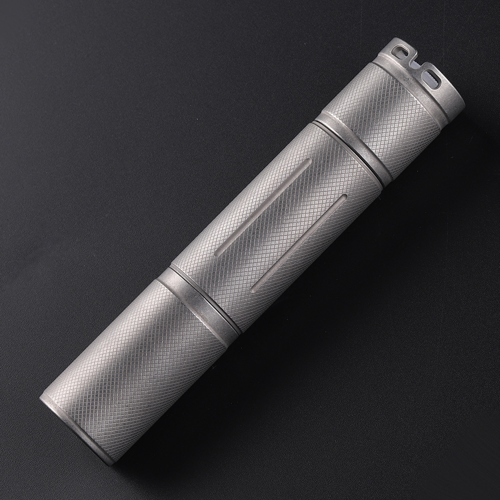 Convoy S6 stonewash stainless steel 18650 flashlight