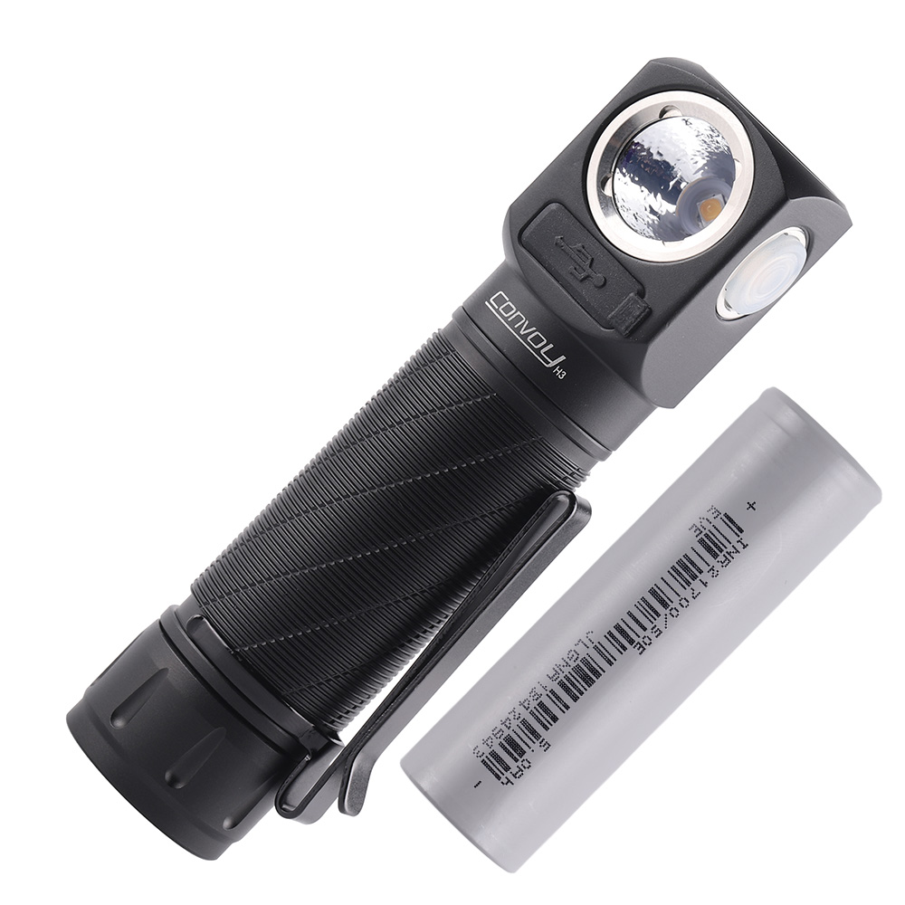 Convoy H3 21700 Lshape flashlight with battery Convoy flashlight