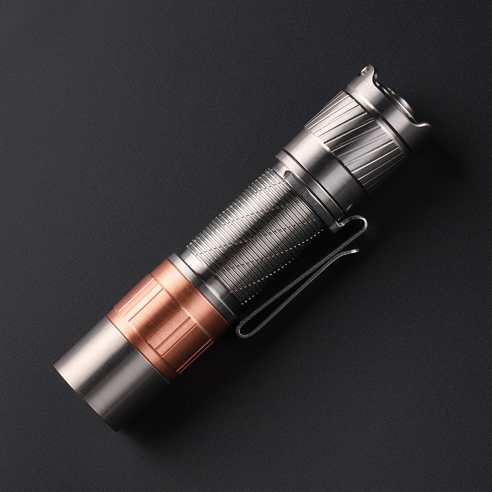 Convoy T3 copper head titanium glossy AA 14500 flashlight Convoy T3 copper head titanium glossy AA 14500 flashlight