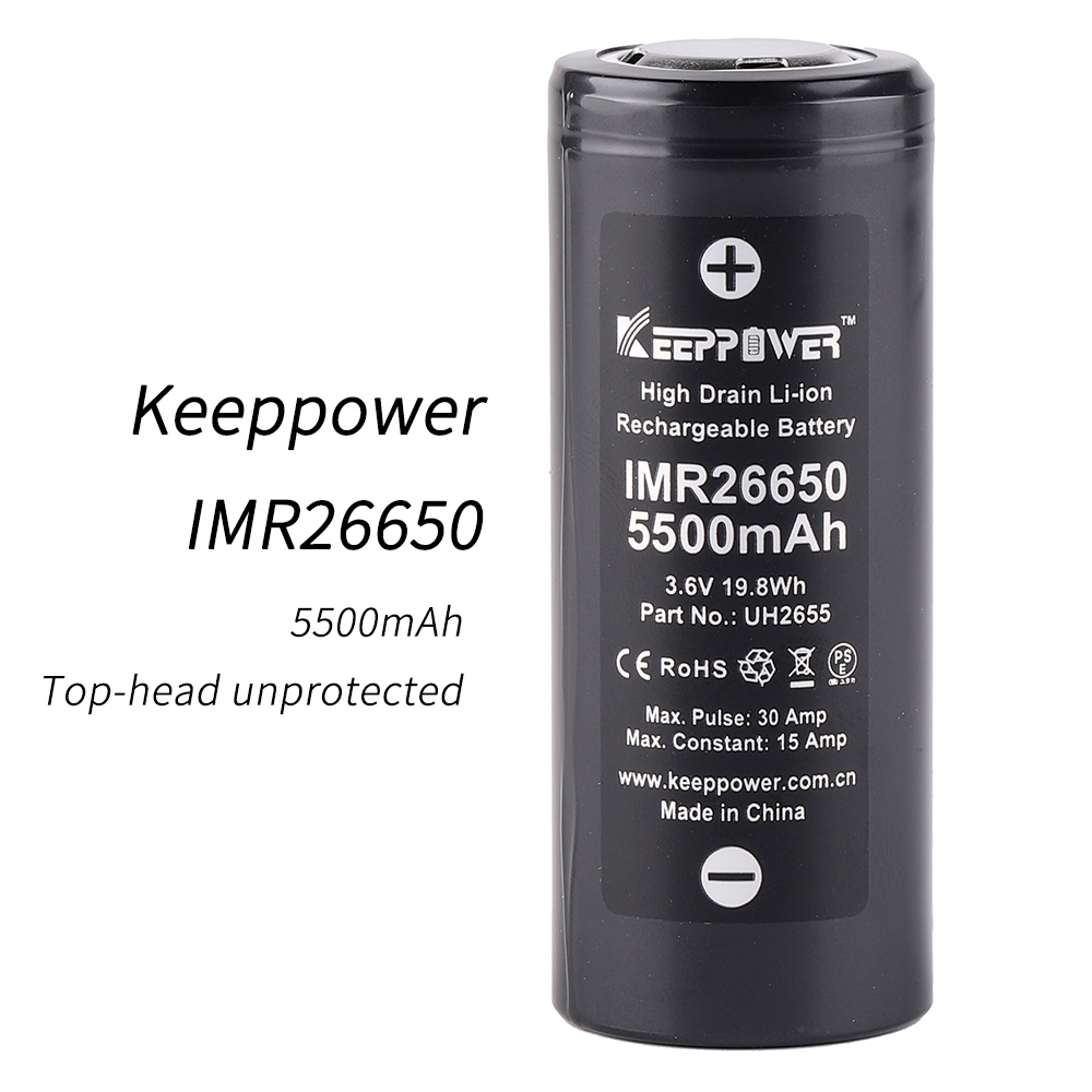 Keeppower IMR 26650 5500mAh battery